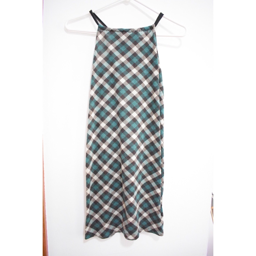 Mini green patterned top
